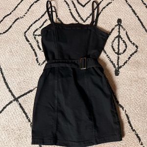 Mini denim dress